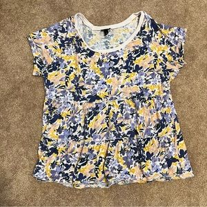 Torrid Floral Babydoll Tee